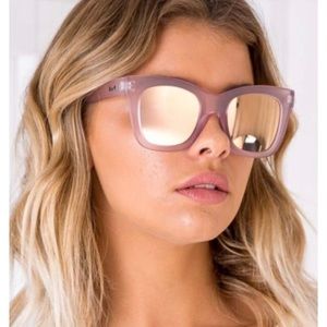Quay After Hours pink mirrored sunglasses NEW